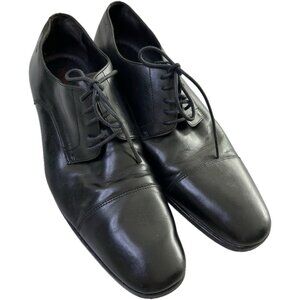 Hugo Boss Men's Colby Cap Toe Derby Dress Shoes Black 10 Leather